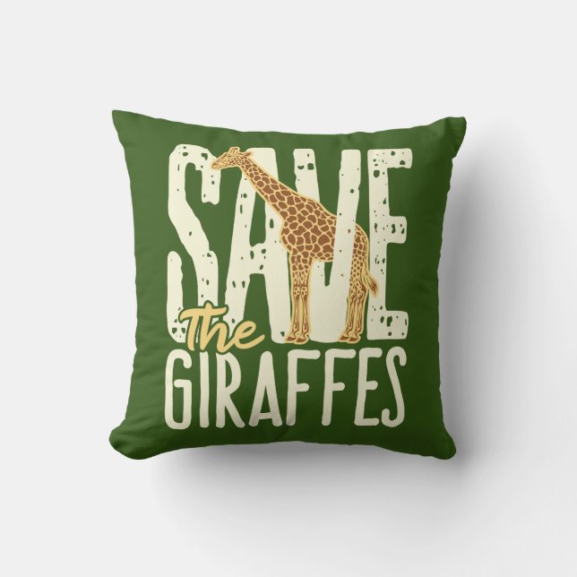 Sparen de Lover van de Giraffe van Giraffes Kussen (Voorkant)