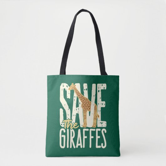 Sparen de Lover van de Giraffe van Giraffes Tote Bag (Voorkant)