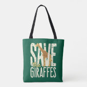 Sparen de Lover van de Giraffe van Giraffes Tote Bag (Achterkant)