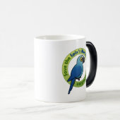 Sparen de Macaw van Spix van Uitsterven Magische Mok (Voorkant rechts)