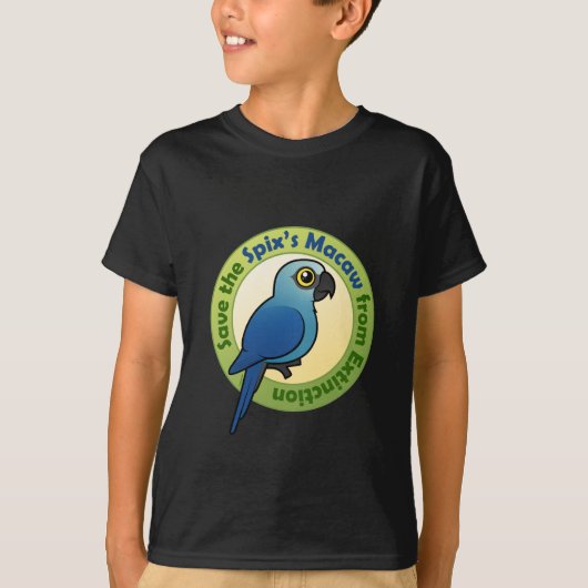 Sparen de Macaw van Spix van Uitsterven T-shirt (Voorkant)