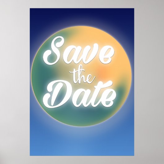 Sparen de Magische Maan van de Datum Poster (Voorkant)