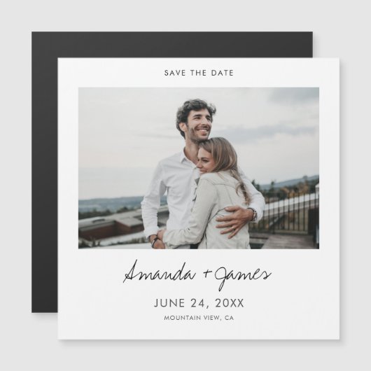 Sparen de Magnet van de Datum met Foto (Voorkant / Achterkant)