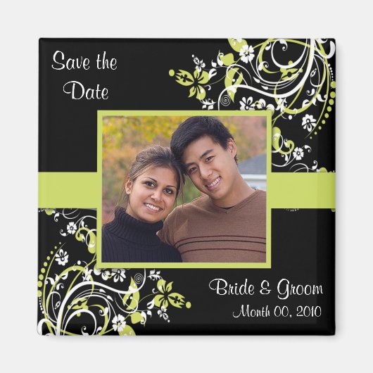 Sparen de Magnetten van de Foto van de Datum Magneet (Voorkant)