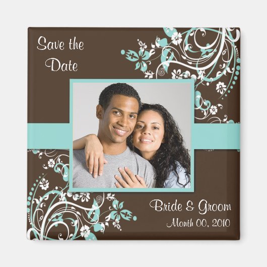 Sparen de Magnetten van de Foto van de Datum Magneet (Voorkant)