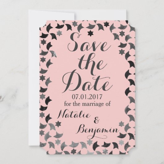 Sparen de Mailer van de Datum  | Mozaïekuitnodigin Save The Date (Voorkant)