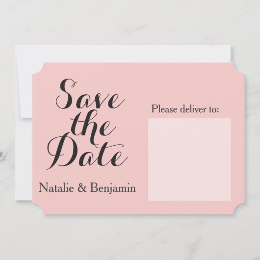 Sparen de Mailer van de Datum | Mozaïekuitnodigin Save The Date (Achterkant)