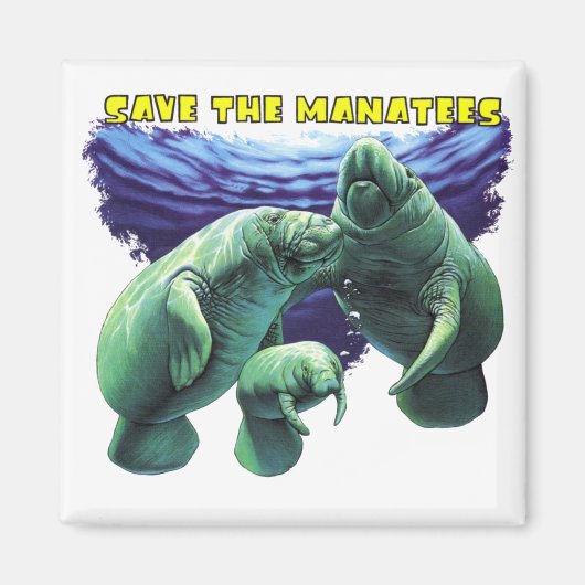 Sparen de Manateans Magneet (Voorkant)