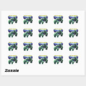Sparen de Manateans Ronde Sticker (Vel)