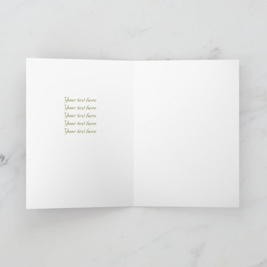 Sparen de Manatee Holiday Kaart (Binnen)