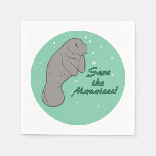 Sparen de Manatees! Servet (Voorkant)