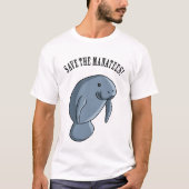 Sparen de Manatees! T-shirt (Voorkant)