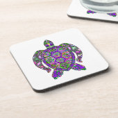Sparen de Mariene Zee Turtles Bier Onderzetter (Linkerzijde)