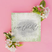 Sparen de Mededelingen van de Datum in Floral Save The Date