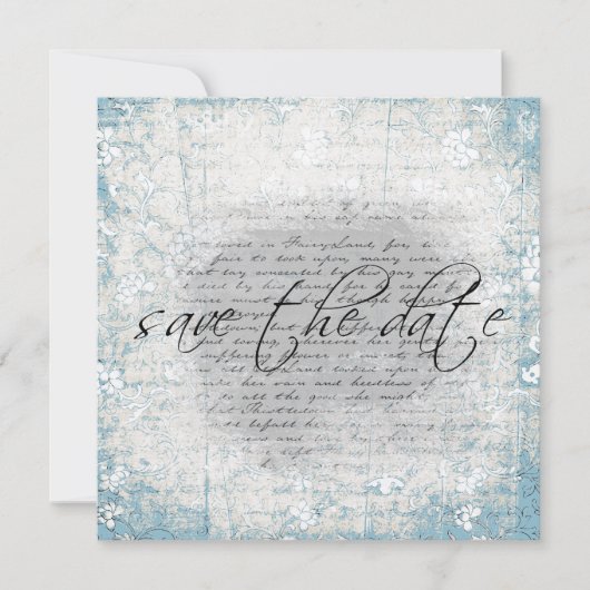 Sparen de Mededelingen van de Datum in  Floral Save The Date (Voorkant)