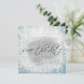 Sparen de Mededelingen van de Datum in  Floral Save The Date (Staand voorkant)