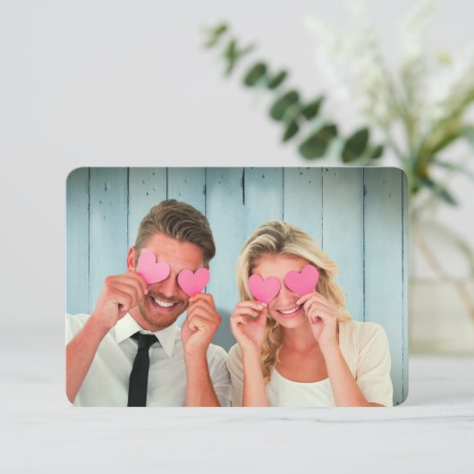 Sparen de Mededelingen van de Datum (Roze) Kaart (Staand voorkant)