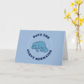 Sparen de Meerminnen Curvy Kaart (Gele Bloem)