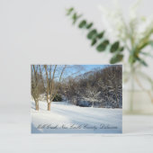 Sparen de Mill Creek overstromingsvlakte in de win Briefkaart (Staand voorkant)