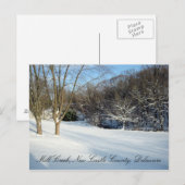 Sparen de Mill Creek overstromingsvlakte in de win Briefkaart (Voorkant / Achterkant)