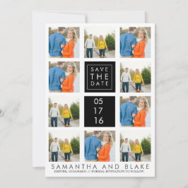 Sparen de Moderne Collage van de Datum | WOORDEN Save The Date