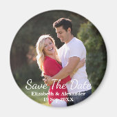 Sparen de Moderne Foto van de Datum Magneet (Voorkant)