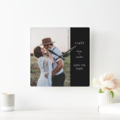 Sparen de Moderne Foto van de Datum Vierkante Klok (Huis)