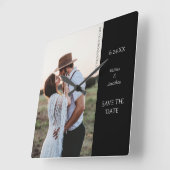 Sparen de Moderne Foto van de Datum Vierkante Klok (Hoek)