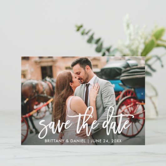 Sparen de Moderne Kaart van de Foto van de Borstel (Staand voorkant)