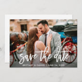 Sparen de Moderne Kaart van de Foto van de Borstel (Voorkant / Achterkant)