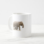 Sparen de mok van de olifantenthee met ivoorthee (Voorkant links)