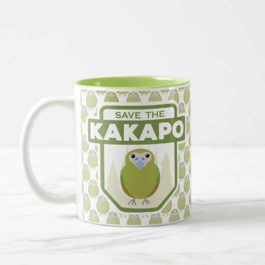 Sparen de Mok van Kakapo Parrot (Links)