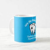 Sparen de Molaire Beren Punny Dentist Koffiemok (Voorkant links)