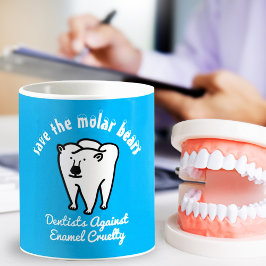 Sparen de Molaire Beren Punny Dentist Koffiemok