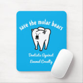 Sparen de Molaire Beren Punny Dentist Muismat (Met muis)