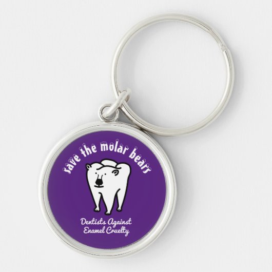 Sparen de Molaire Beren Punny Dentist Sleutelhanger (Voorkant)