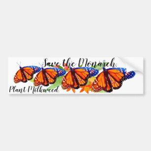 Sparen de Monarch Butterfly Bumpersticker