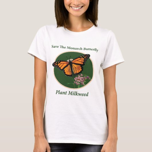Sparen de Monarch Butterfly - Plant Milkweed T-shirt (Voorkant)