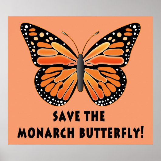 Sparen de Monarch Butterfly Poster (Voorkant)