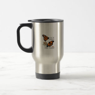 Sparen de Monarchs Milkweed Funny Butterfly Vloer Reisbeker