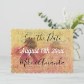 Sparen de Muzieknoten van de Datum en de Dagen Save The Date (Staand voorkant)