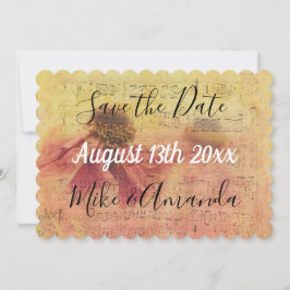Sparen de Muzieknoten van de Datum en de Dagen Save The Date