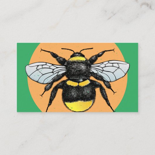 Sparen de Natuur van bijen Lover Farmer of Gardene Visitekaartje (Achterkant)