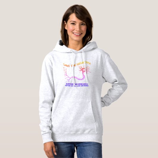 Sparen de Neuronen - regenboog Hoodie (Voorkant volledig)