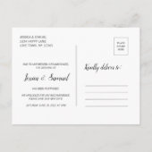 Sparen de Nieuwe Datum Sociale die sparen de Datum Aankondigingskaart (Achterkant)