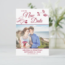 Sparen de Nieuwe Datum trouwuitstel foto