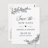 Sparen de Nieuwe Verandering van de Datum van het  Briefkaart (Voorkant / Achterkant)