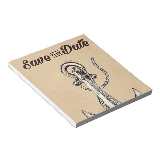 Sparen de Nochtans van de Datum Anchor Notitieblok (Schuin)