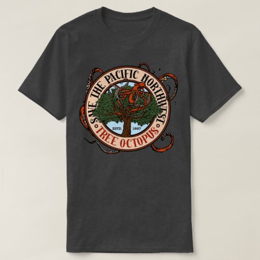 Sparen de Noordwestelijke Boom van de Stille Oceaa T-shirt (Design voorkant)