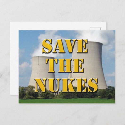Sparen de Nukes Briefkaart (Voorkant / Achterkant)